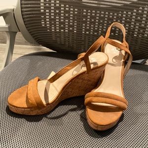 Brown Suede Comfy Wedges